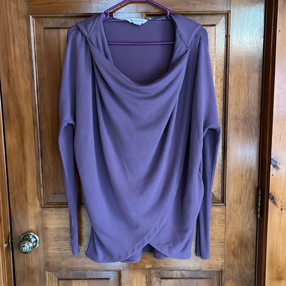 Athleta Purana Wrap Hoodie Sweatshirt Size XS